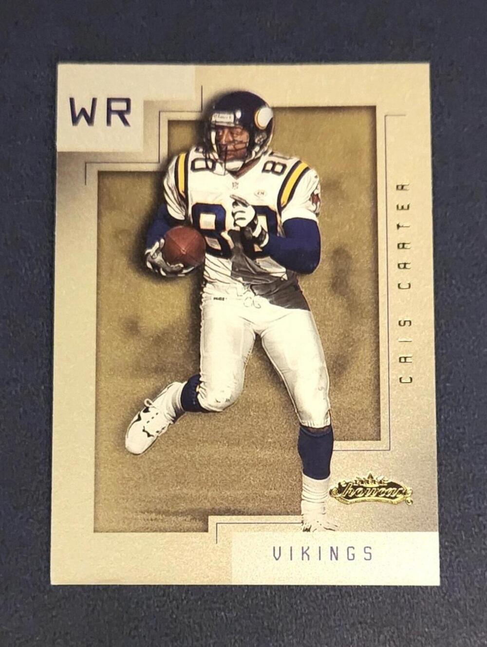 2001 Fleer Showcase #1 Cris Carter Football Card